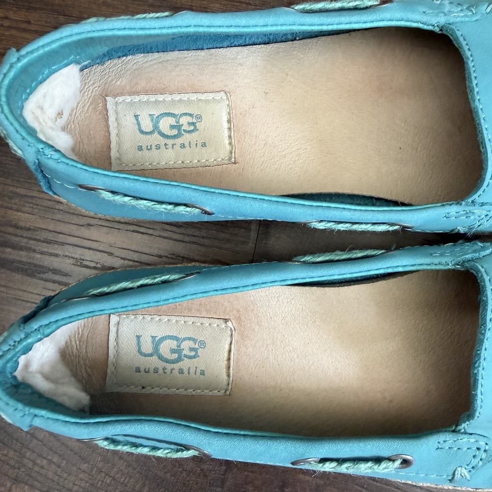 Ugg Australia Slip On Loafers Boat Shoes Women US 5.5 UK 36.5 Preppy Costal Y2K - Picture 4 of 10